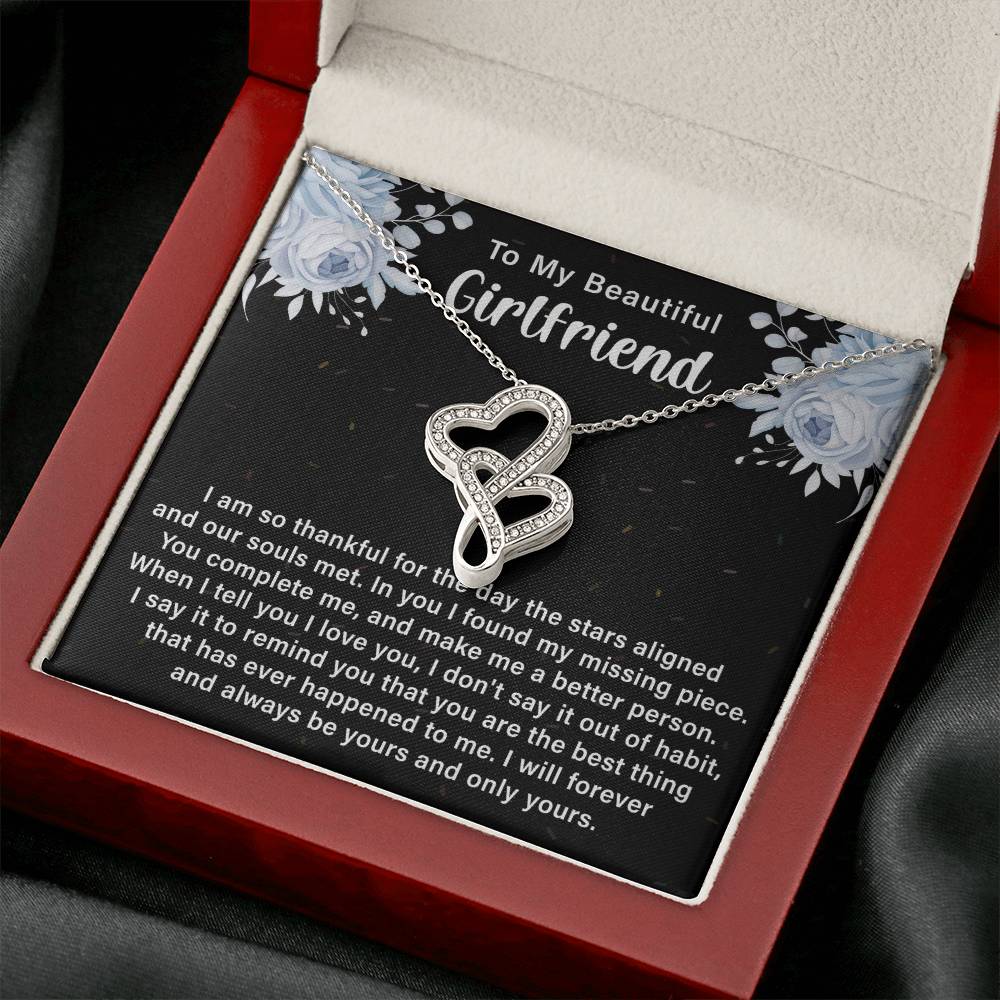 Girlfriend Heart to Heart Necklace Gift-[Heartfelt Family Gift]