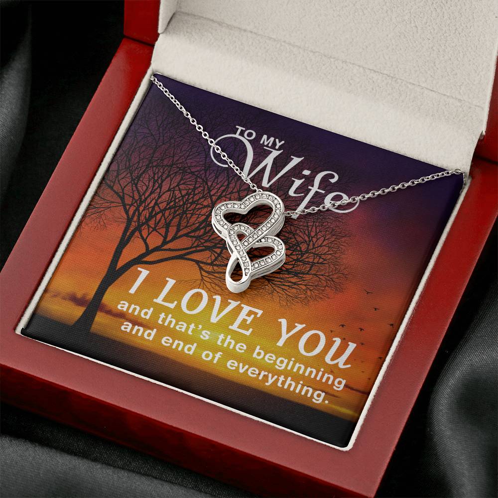 Wife Heart Necklace Gift