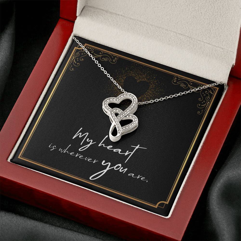 Soulmate Double Heart Necklace Gift