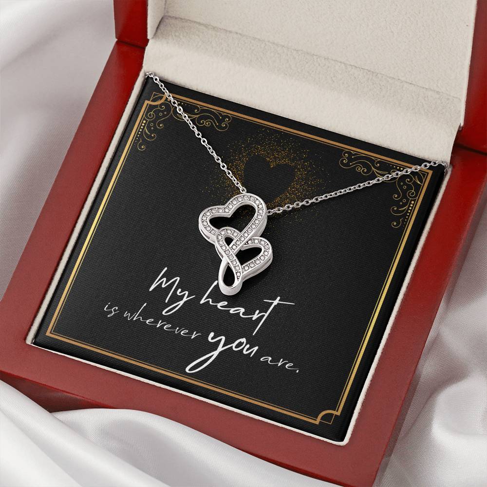 Soulmate Double Heart Necklace Gift