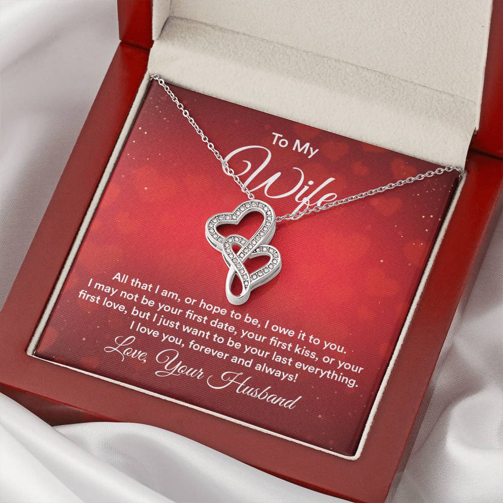 To my wife e heart to heart necklace