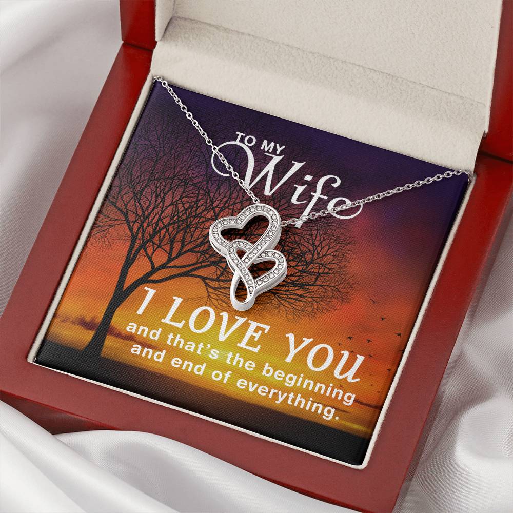 Wife Heart Necklace Gift