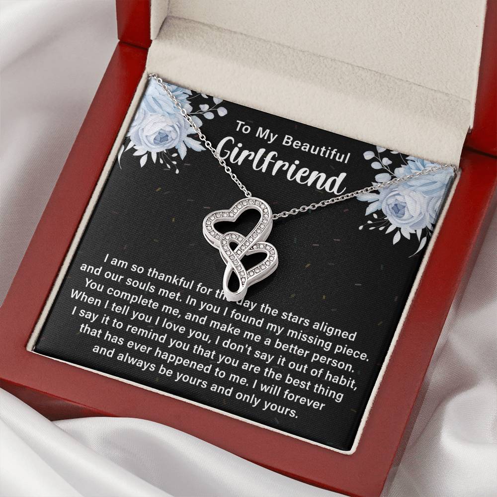 Girlfriend Heart to Heart Necklace Gift-[Heartfelt Family Gift]