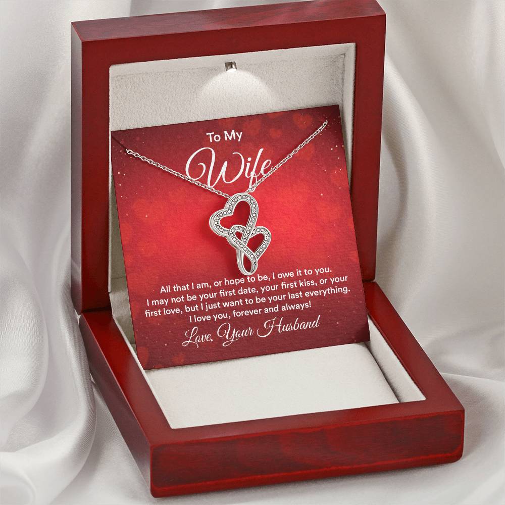 To my wife e heart to heart necklace