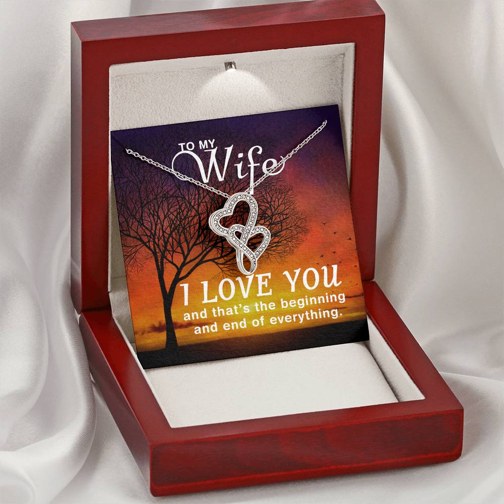 Wife Heart Necklace Gift