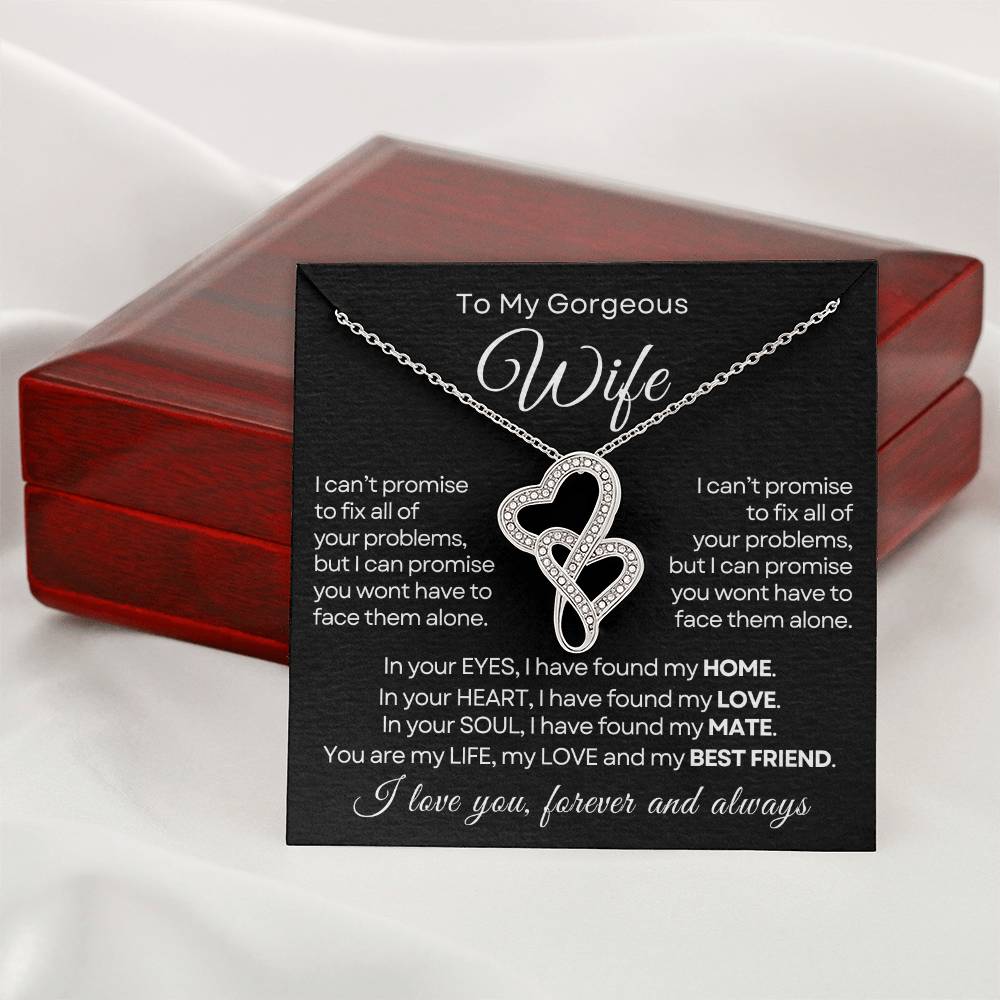 Gift for Wife - My Love Life - Hearts Necklace