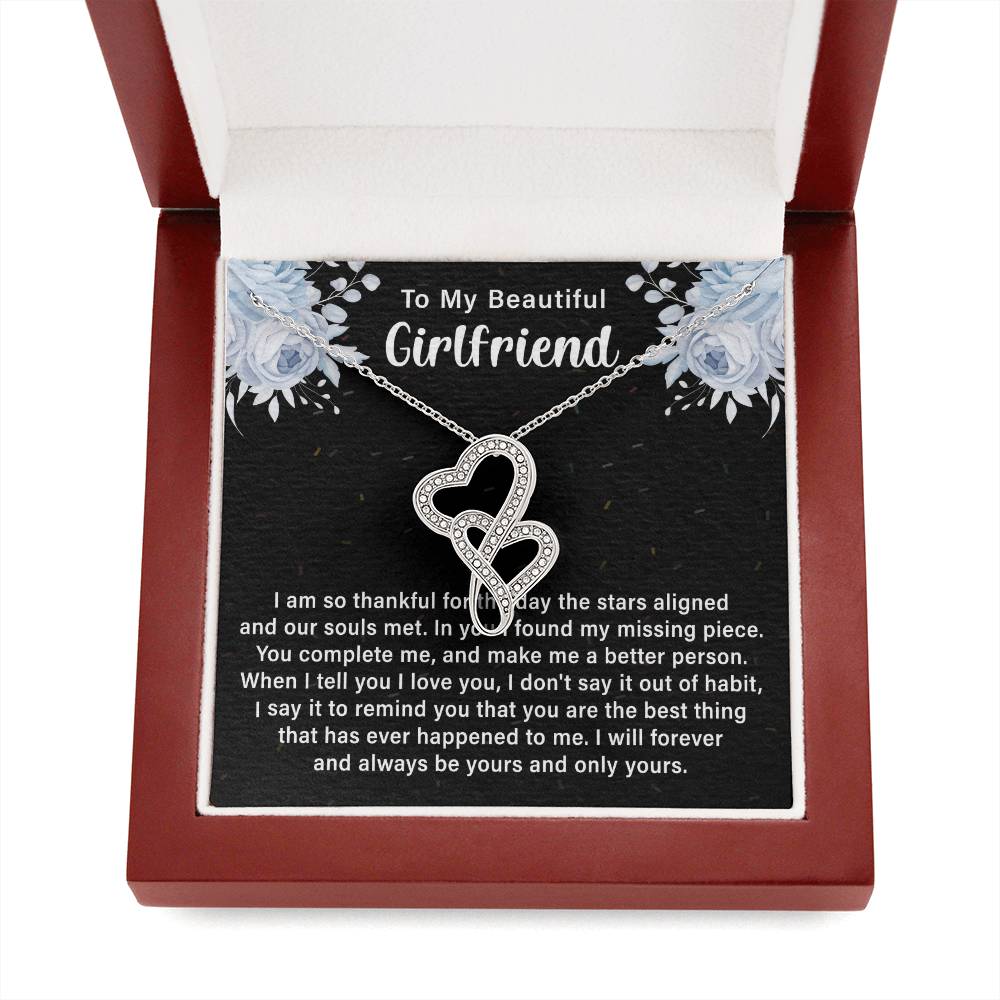 Girlfriend Heart to Heart Necklace Gift-[Heartfelt Family Gift]