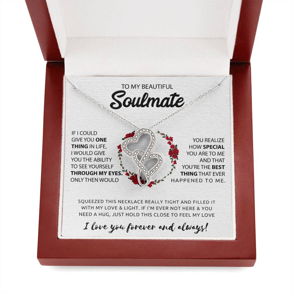 Soulmate Heart to Heart Necklace Gift-[Heartfelt Family Gift]