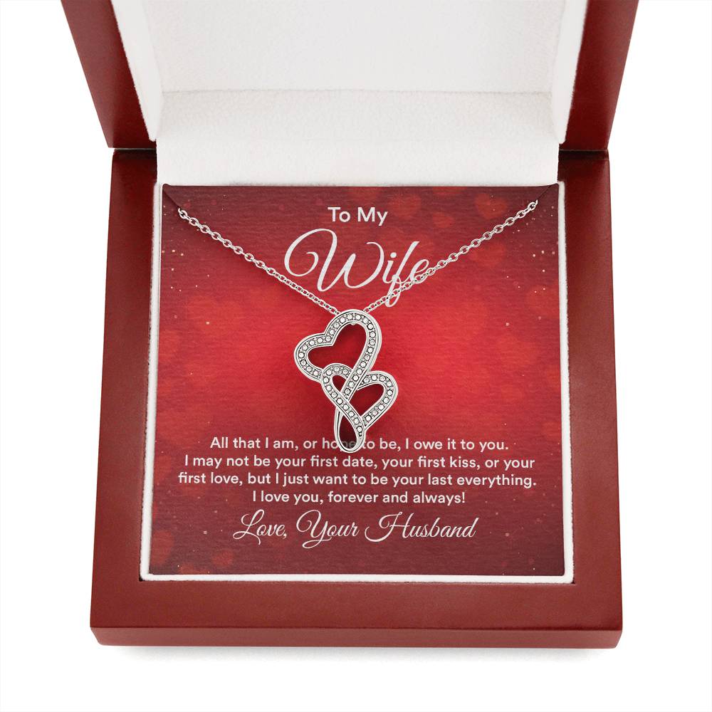 To my wife e heart to heart necklace