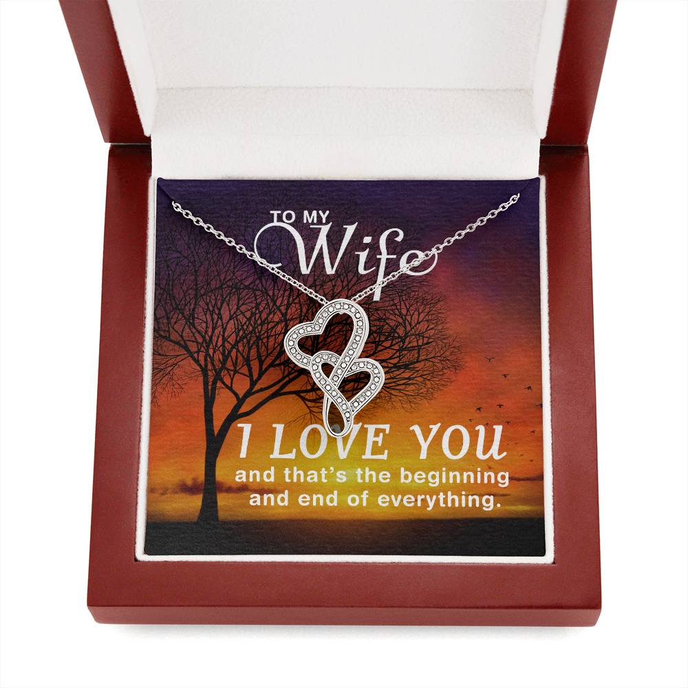 Wife Heart Necklace Gift