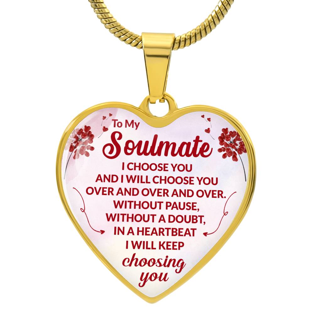 Soulmate Heart Engraved Necklace-[product type]