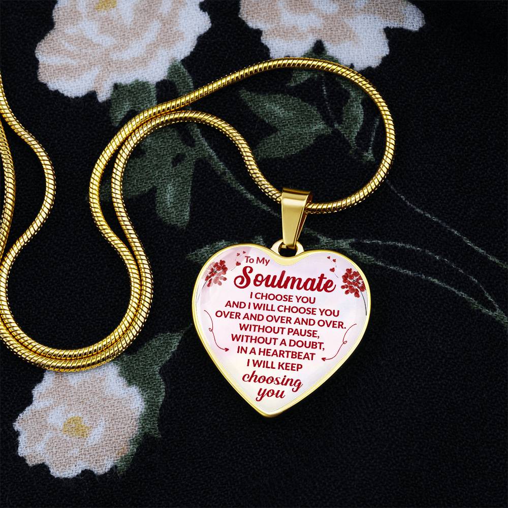 Soulmate Heart Engraved Necklace-[product type]