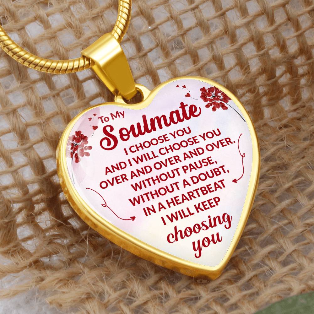 Soulmate Heart Engraved Necklace-[product type]