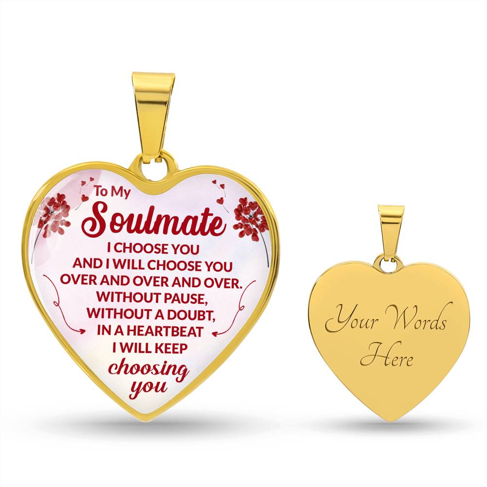 Soulmate Heart Engraved Necklace-[product type]