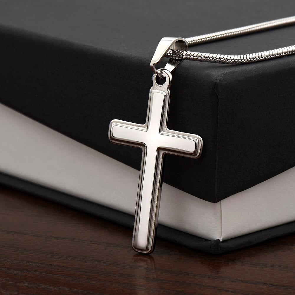 Class of 2024 Engraved Cross Necklace Graduation Gift-[product type]