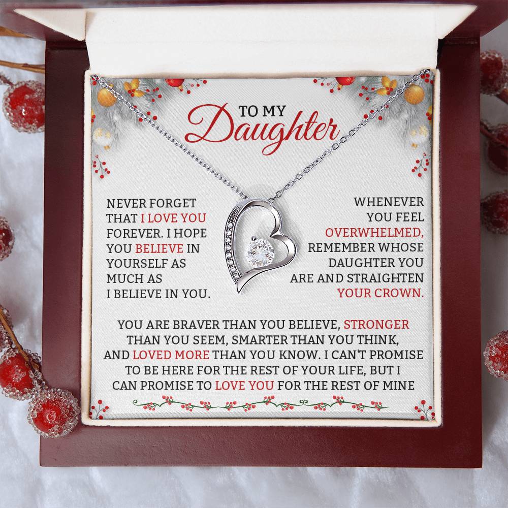 To My Daughter Necklace, Gift for Daughter from Dad, Daughter Christmas Gifts-[product type]