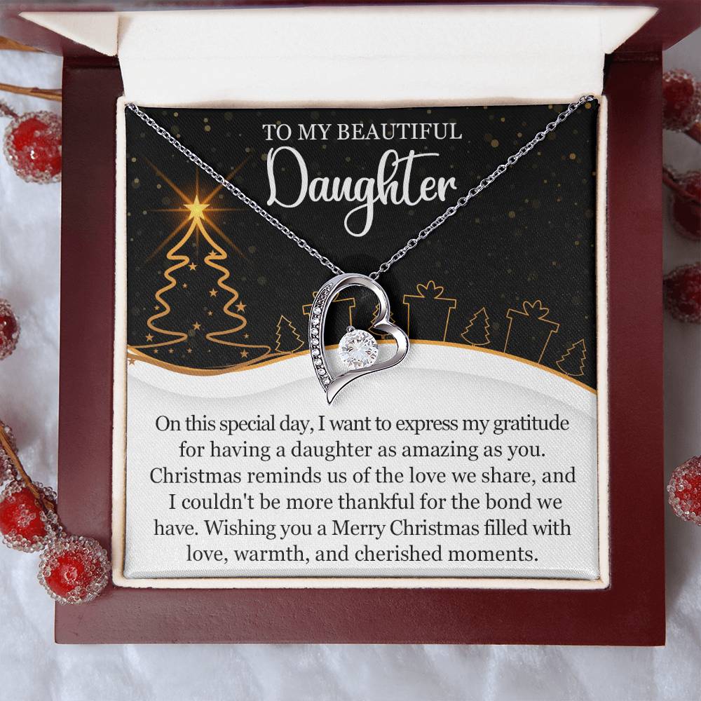 To My Daughter Necklace, Daughter Father Necklace, Daughter Christmas Gifts-[product type]