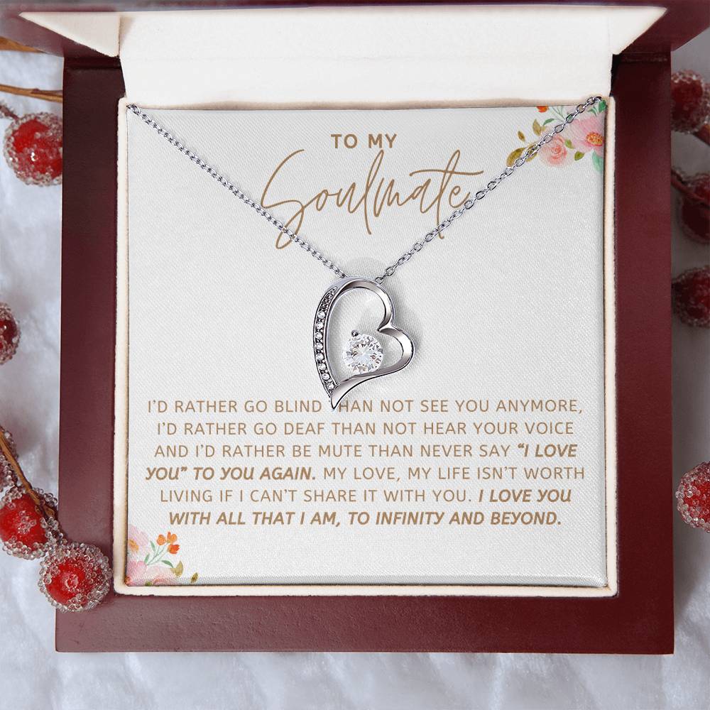 To Soulmate Necklace Gift For Girlfriend Wife Birthday Valentines Day Christmas-[product type]