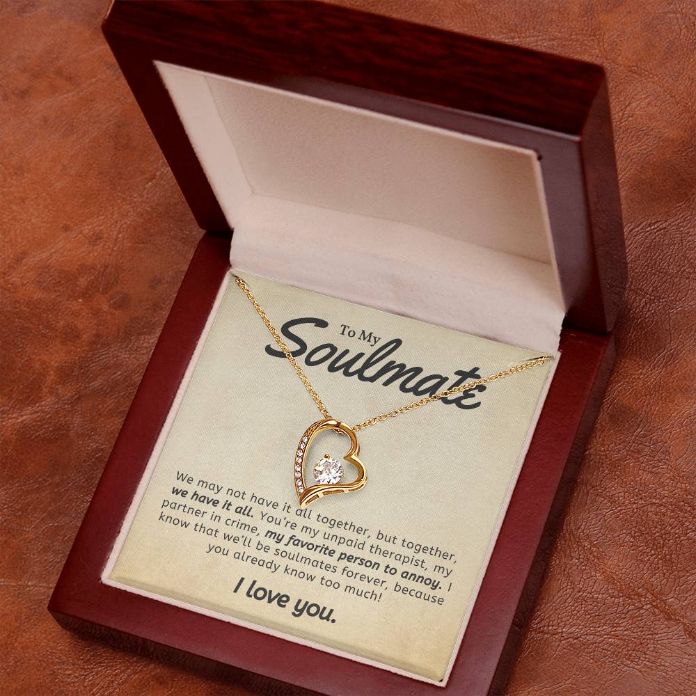 To Soulmate Necklace Gift For Girlfriend Wife Birthday Valentines Day Christmas-[product type]