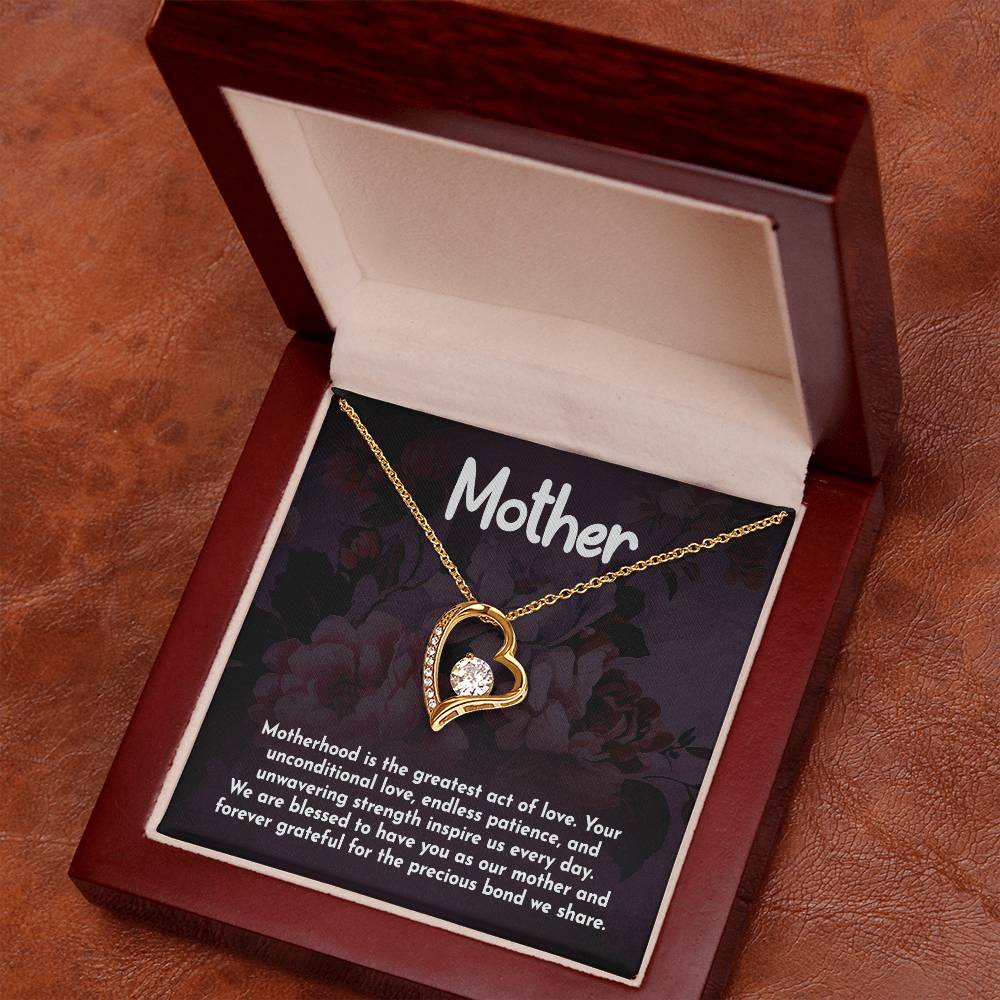 Mother Motherhood Heart Necklace Gift-[product type]