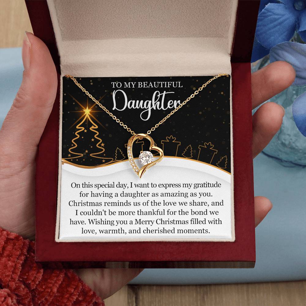 To My Daughter Necklace, Daughter Father Necklace, Daughter Christmas Gifts-[product type]