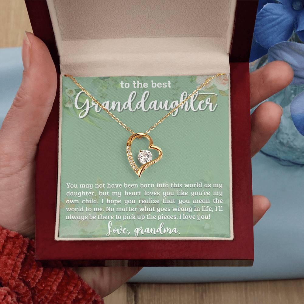 To My Granddaughter Necklace, Christmas Birthday Gift For Granddaughter-[product type]