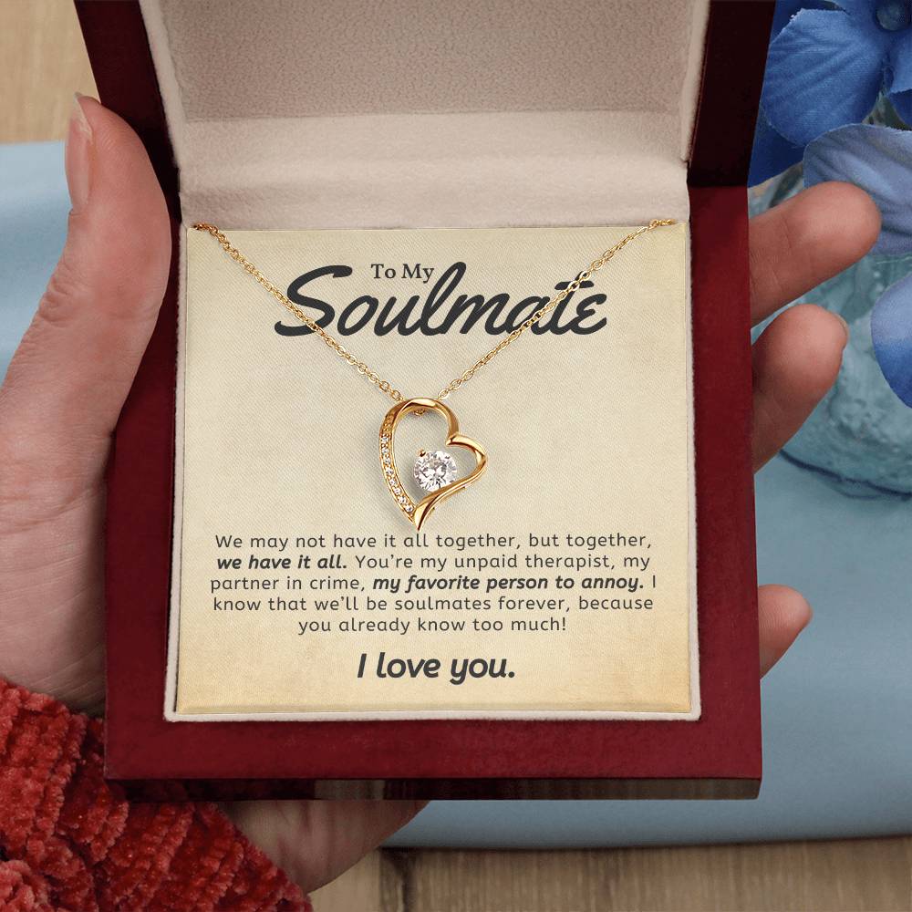 To Soulmate Necklace Gift For Girlfriend Wife Birthday Valentines Day Christmas-[product type]