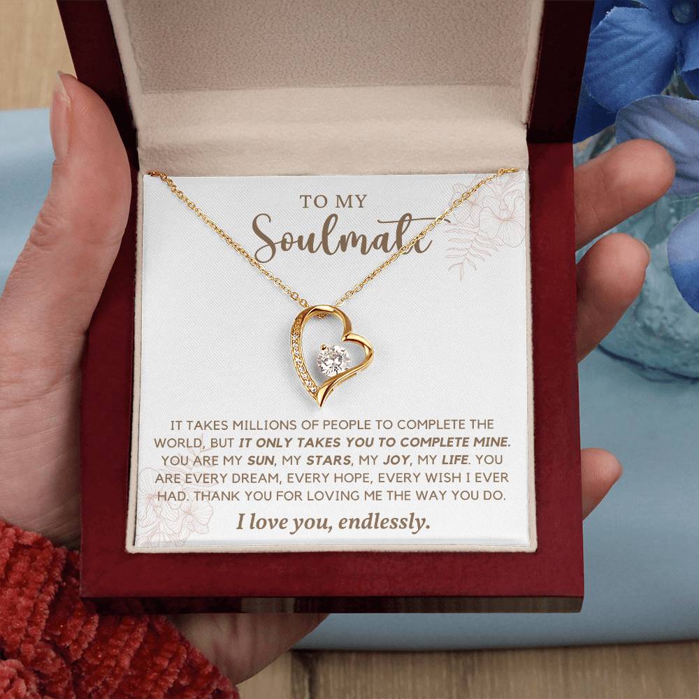 To Soulmate Necklace Gift For Girlfriend Wife Birthday Valentines Day Christmas-[product type]