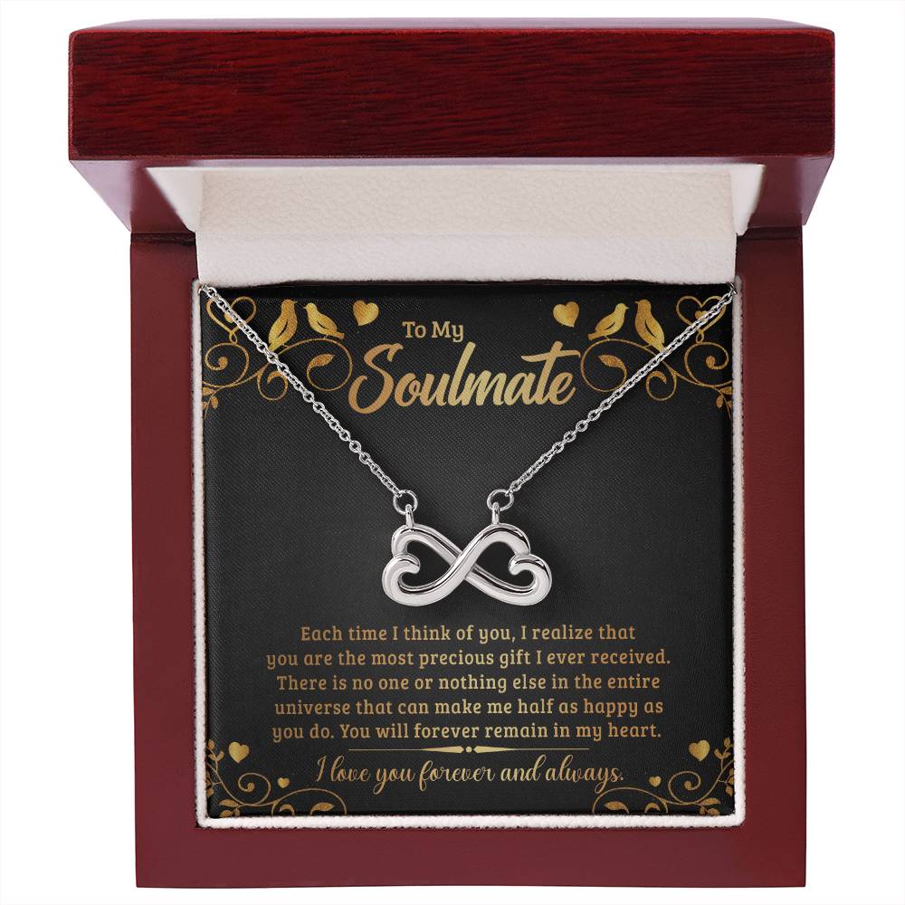 To My Soulmate endless love necklace