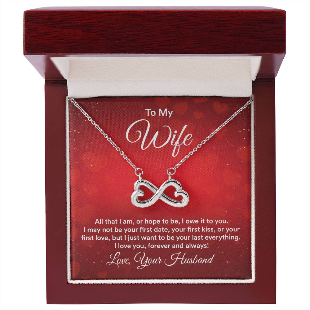 To my wife endless love necklace