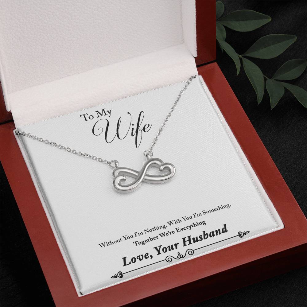 Husband to wife endless love necklace