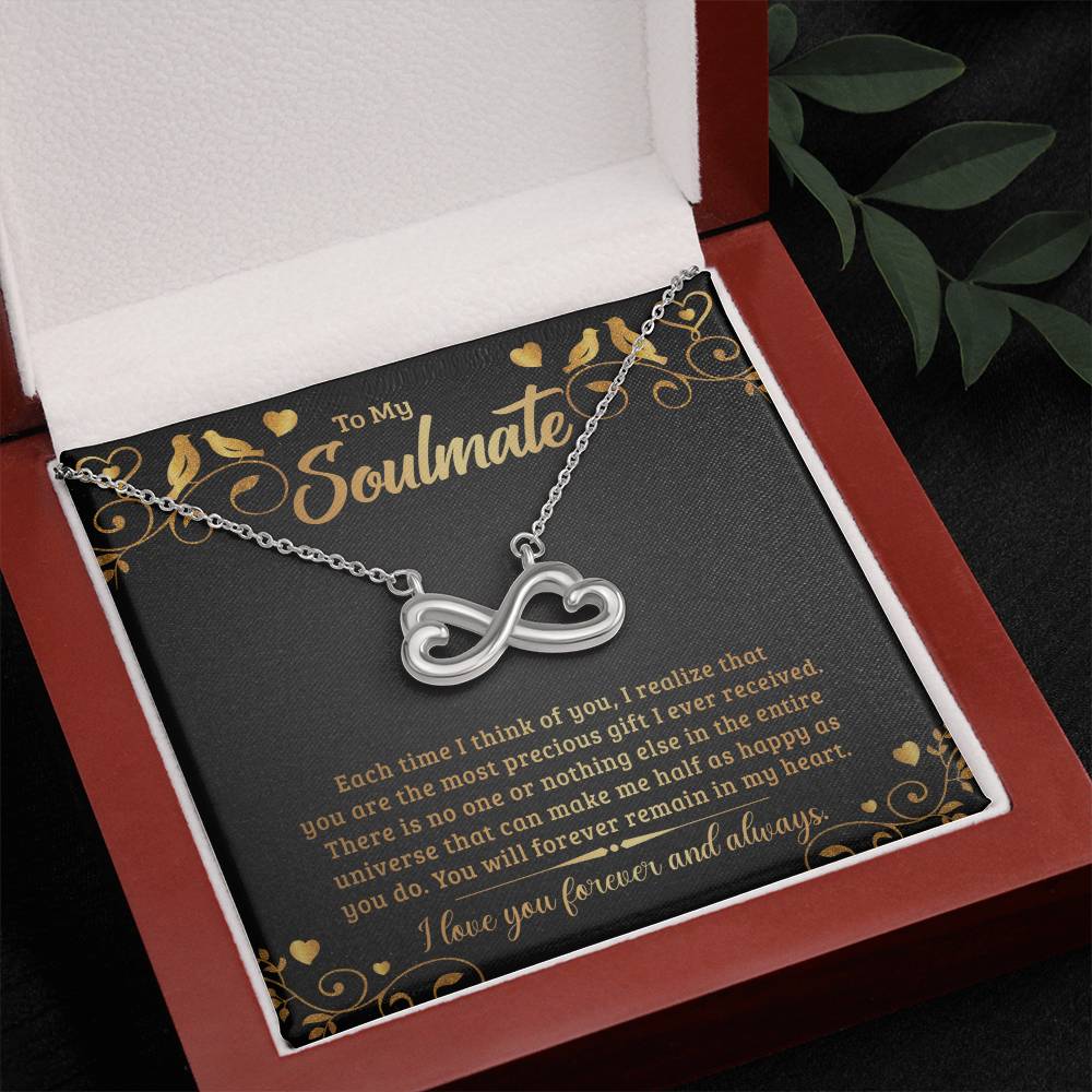 To My Soulmate endless love necklace