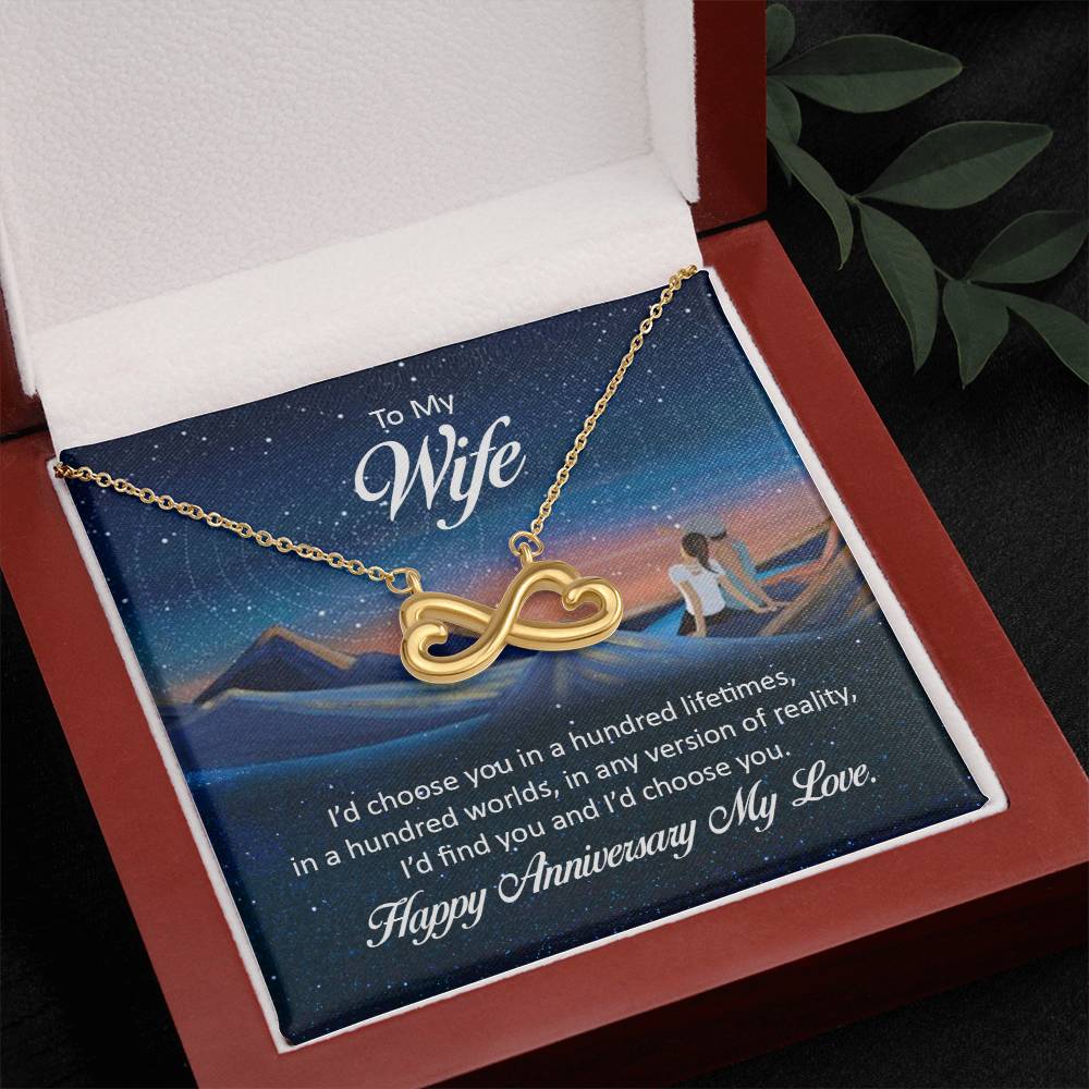 To My wife Endless Love Necklace Gift