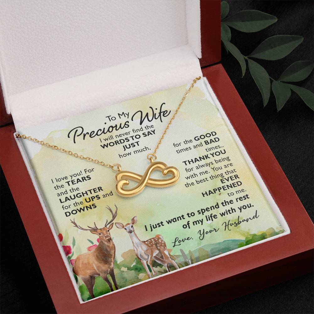 To My Precious Wife-I Endless Love Necklace