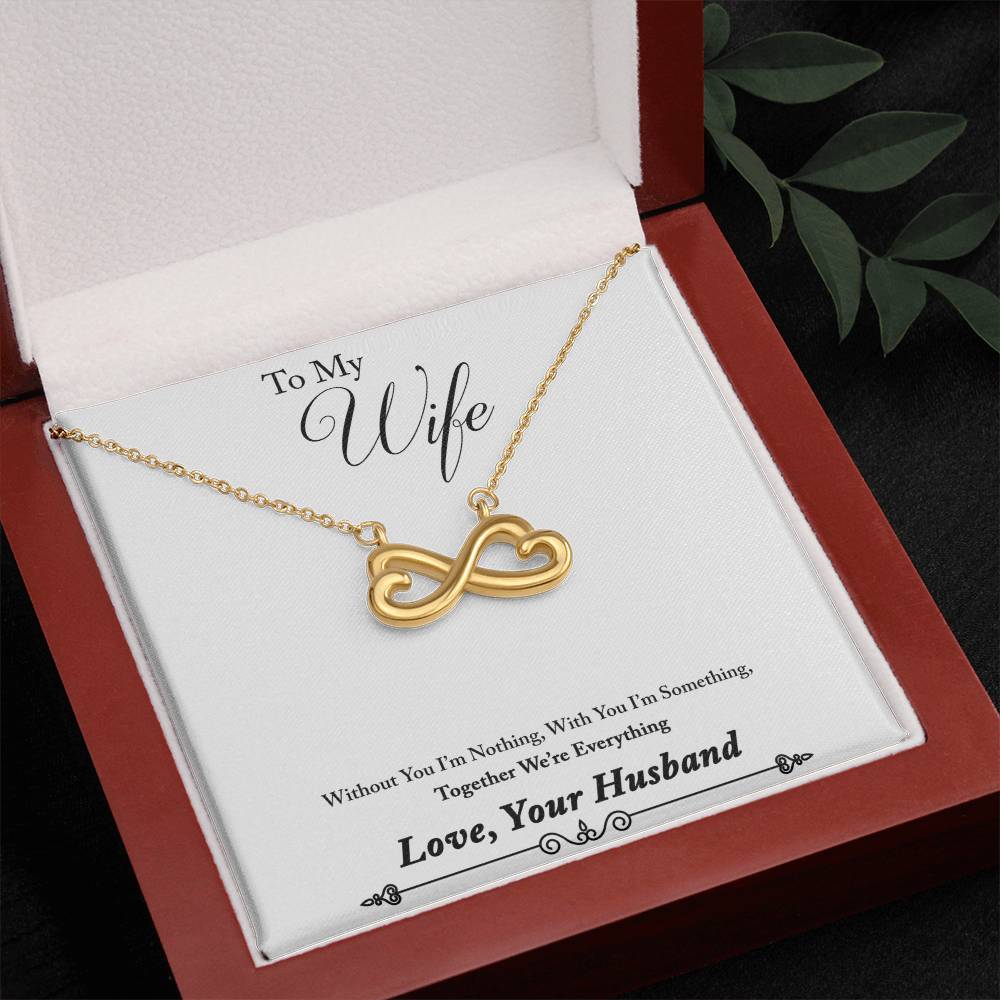 Husband to wife endless love necklace