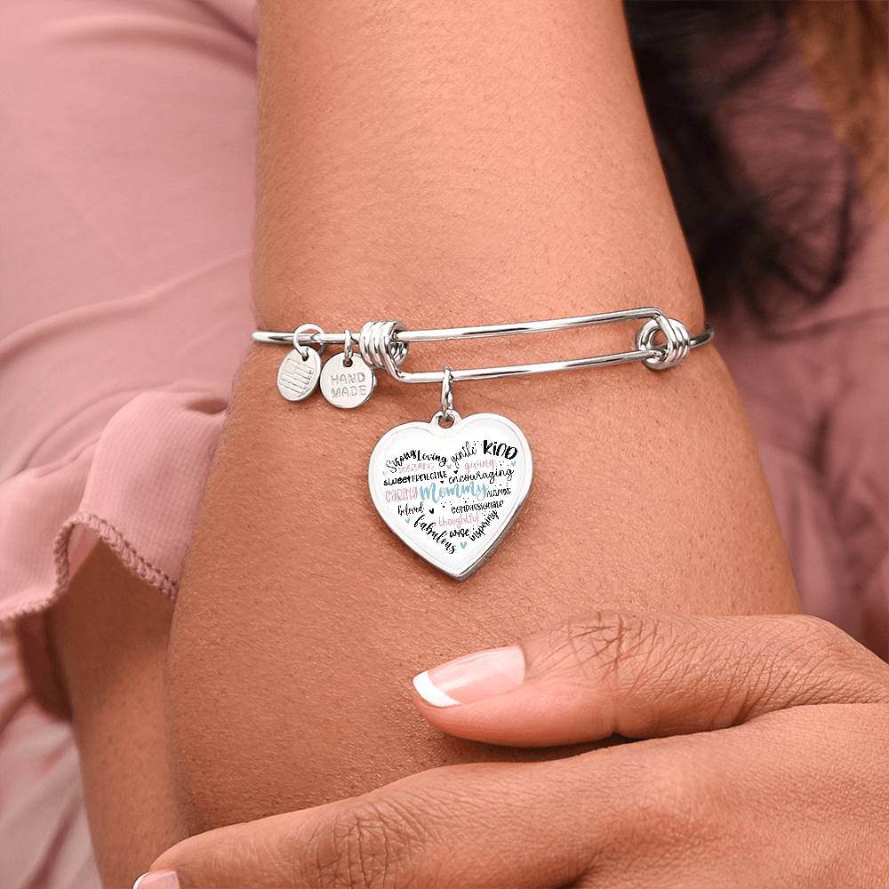 Mommy Bangle Bracelet with Engraving-[product type]