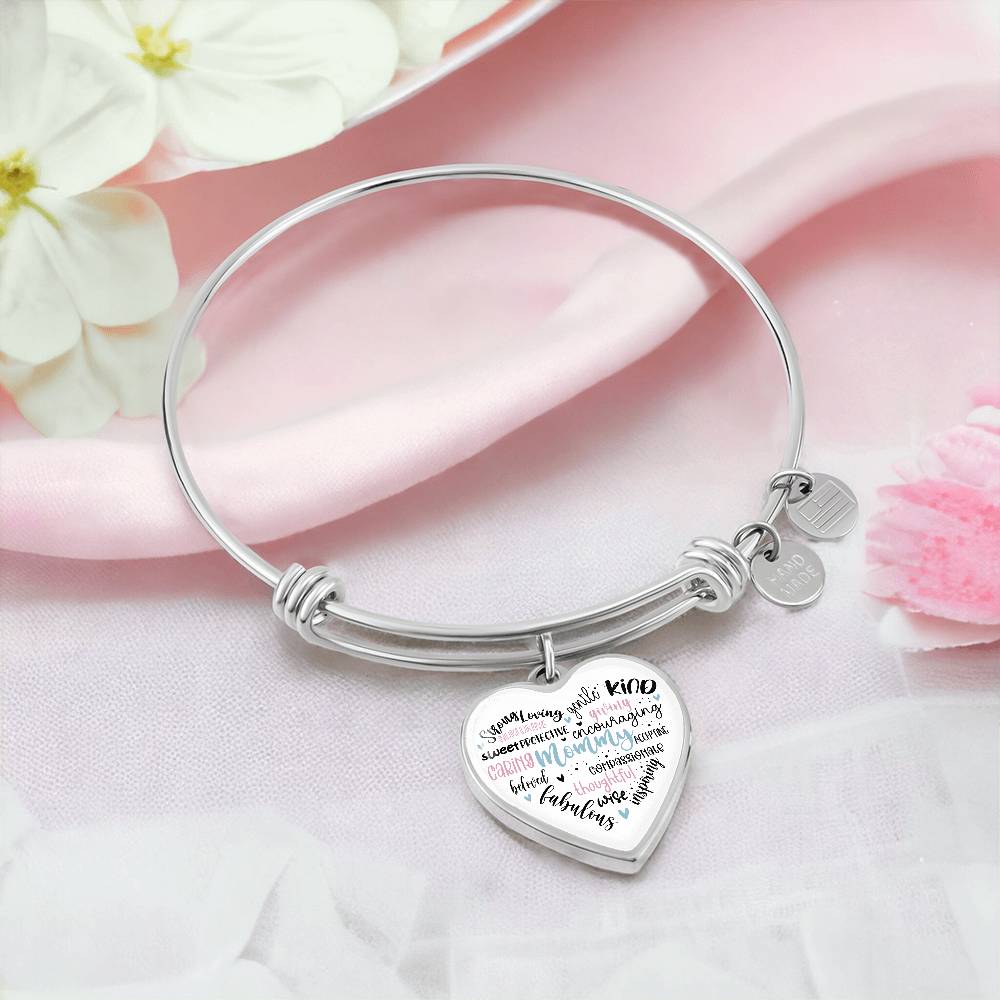 Mommy Bangle Bracelet with Engraving-[product type]