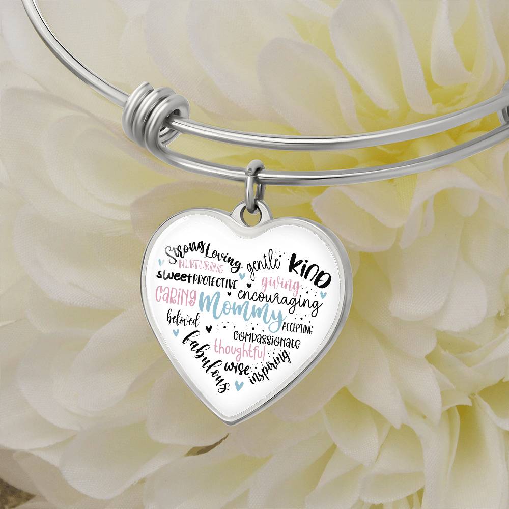 Mommy Bangle Bracelet with Engraving-[product type]