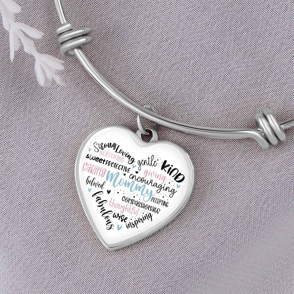 Mommy Bangle Bracelet with Engraving-[product type]