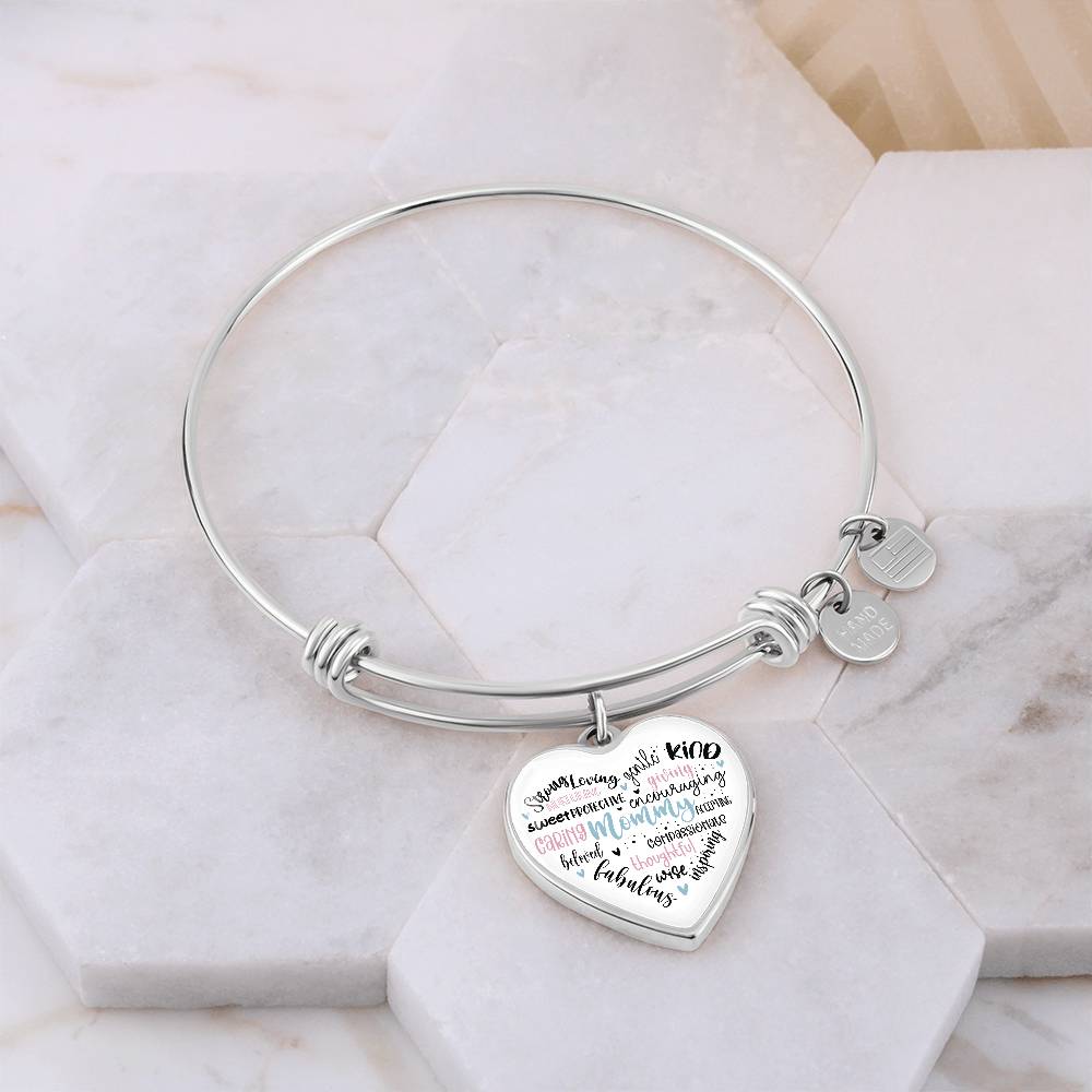 Mommy Bangle Bracelet with Engraving-[product type]