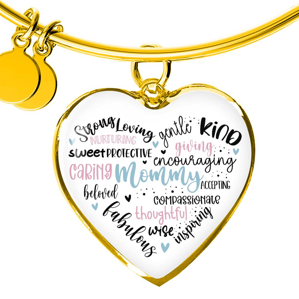 Mommy Bangle Bracelet with Engraving-[product type]