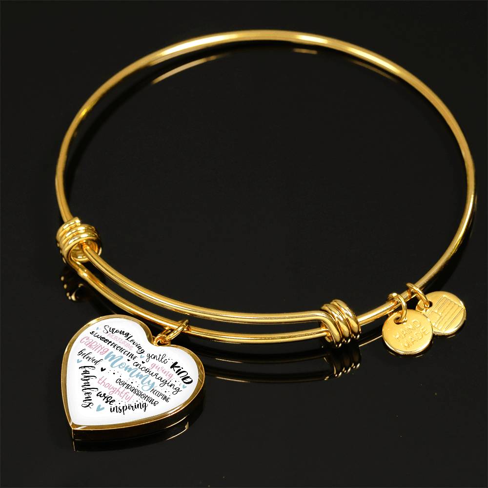 Mommy Bangle Bracelet with Engraving-[product type]