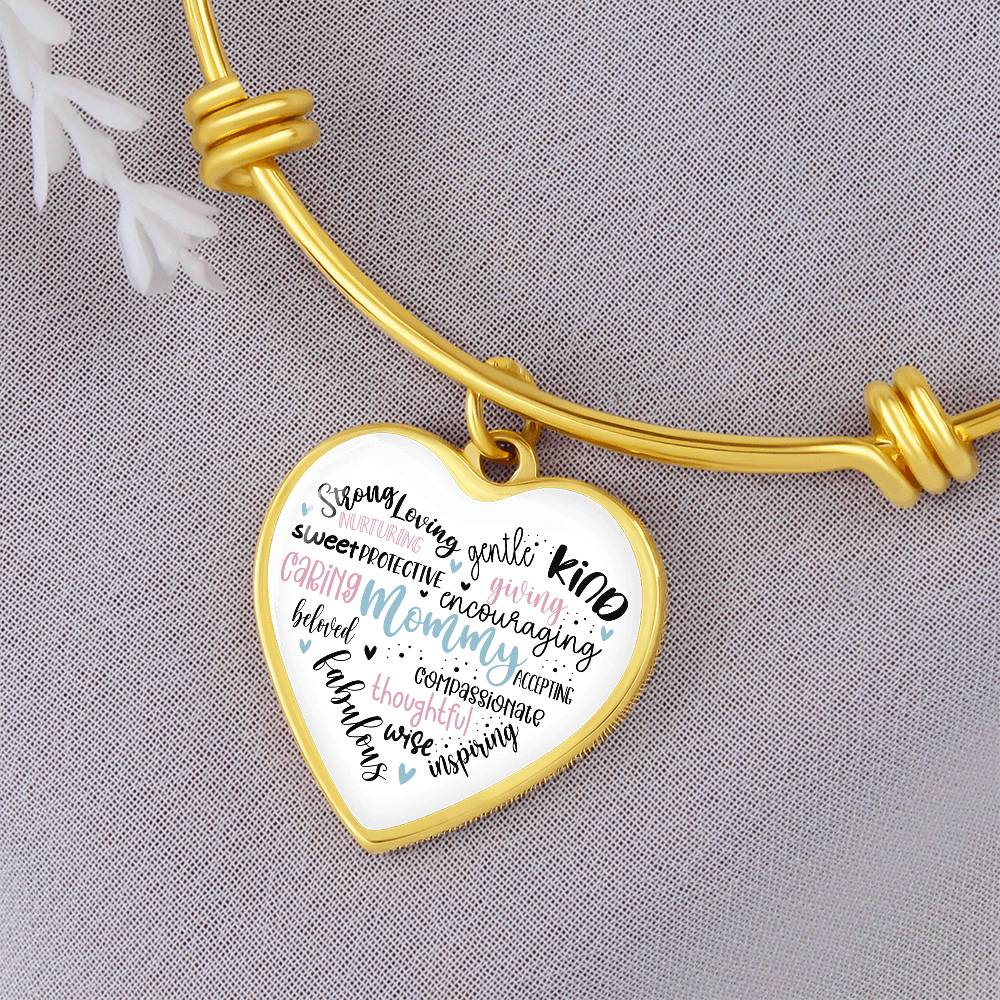 Mommy Bangle Bracelet with Engraving-[product type]