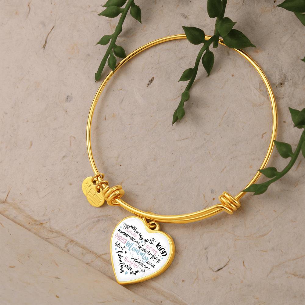 Mommy Bangle Bracelet with Engraving-[product type]