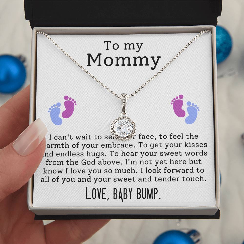 Mommy From Baby Bump Hope Necklace Gift-[product type]