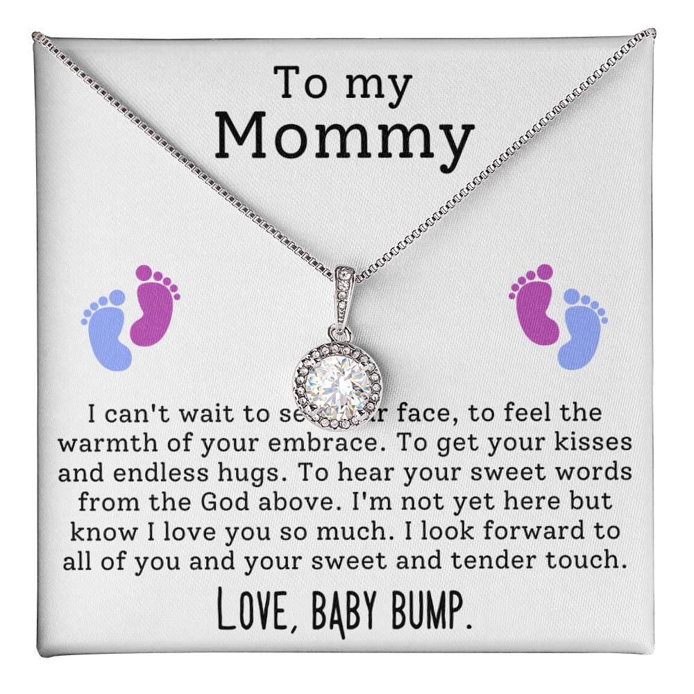 Mommy From Baby Bump Hope Necklace Gift-[product type]