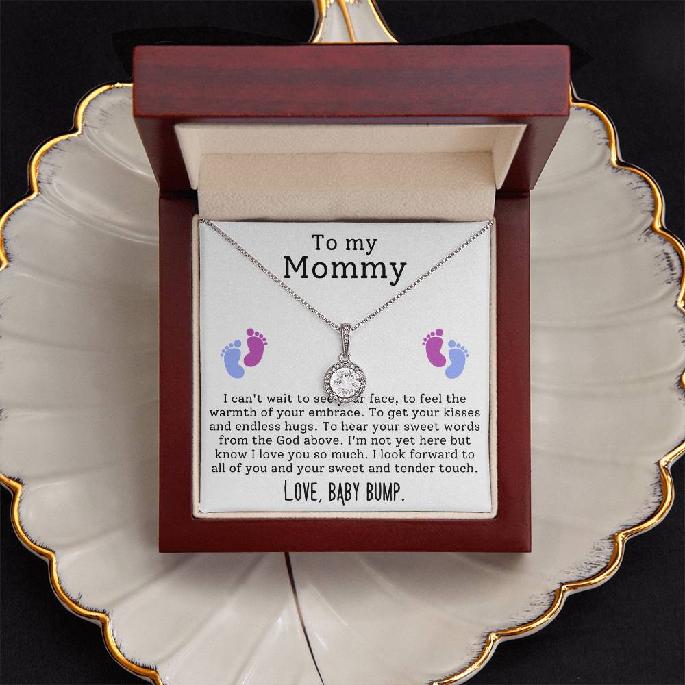 Mommy From Baby Bump Hope Necklace Gift-[product type]