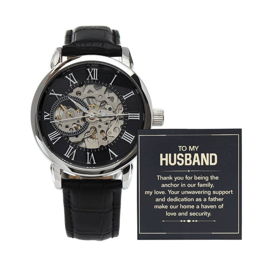 Husband Thank You Openwork Watch