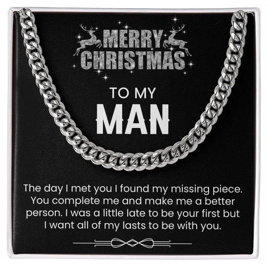 Cuban Link Men's Chain - Christmas Gift for Husband Boyfriend Soulmate-[product type]