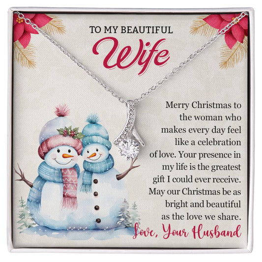 To My Wife Necklace, Christmas Gift For Wife, Wife Gift, Christmas Gifts For Her-[product type]